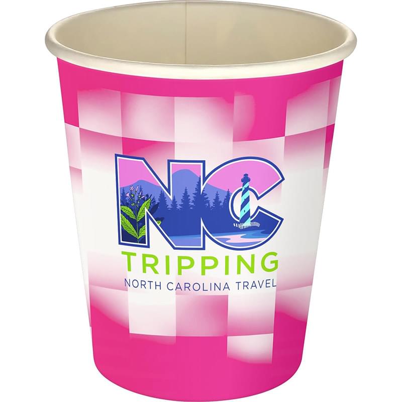5 oz. Full Color Shaded Checkers Paper Cup