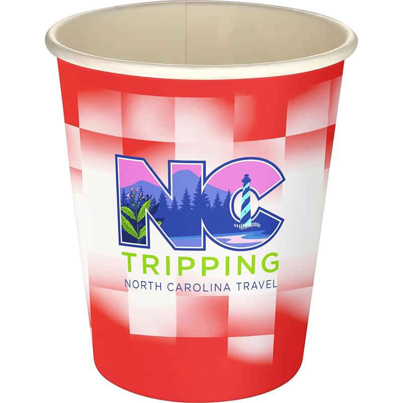 5 oz. Full Color Shaded Checkers Paper Cup