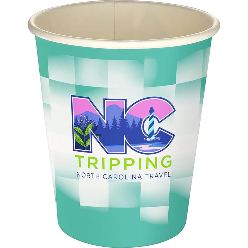 5 oz. Full Color Shaded Checkers Paper Cup