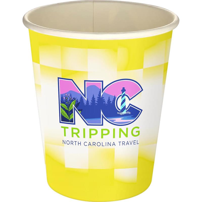 5 oz. Full Color Shaded Checkers Paper Cup