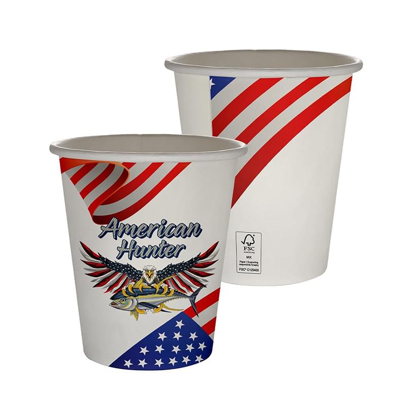 10 oz. Full Color Patriotic Paper Cup