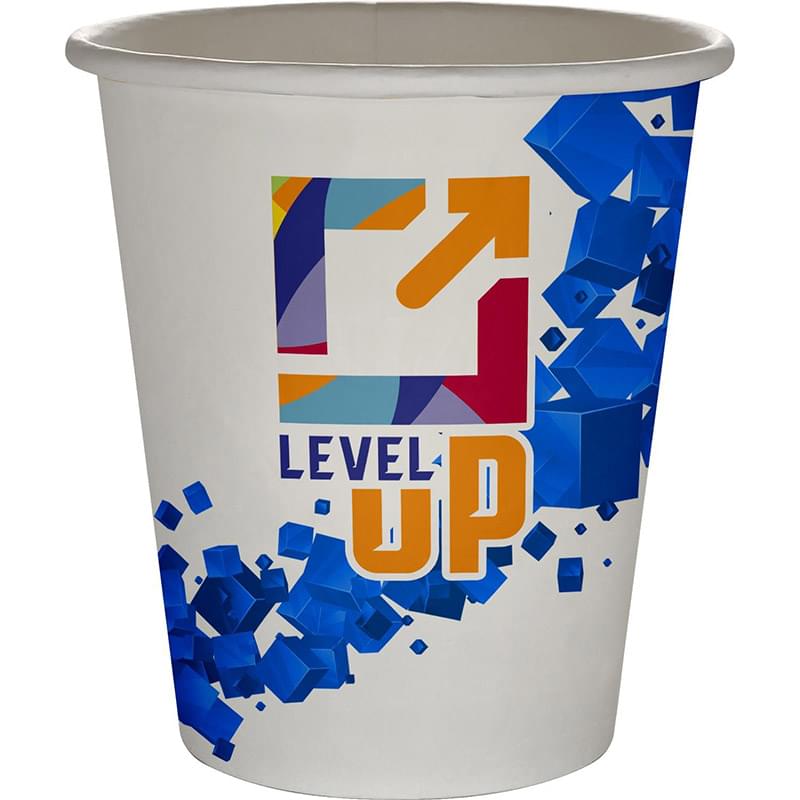 10 oz. Full Color Floating Cubes Paper Cup