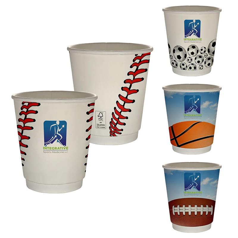 10 oz. Full Color Sporty Insulated Paper Cup