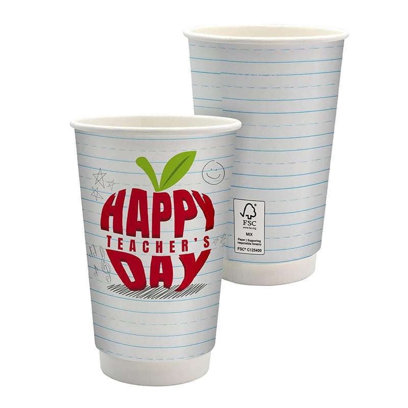 16 oz. Teacher Full Color Paper Cup