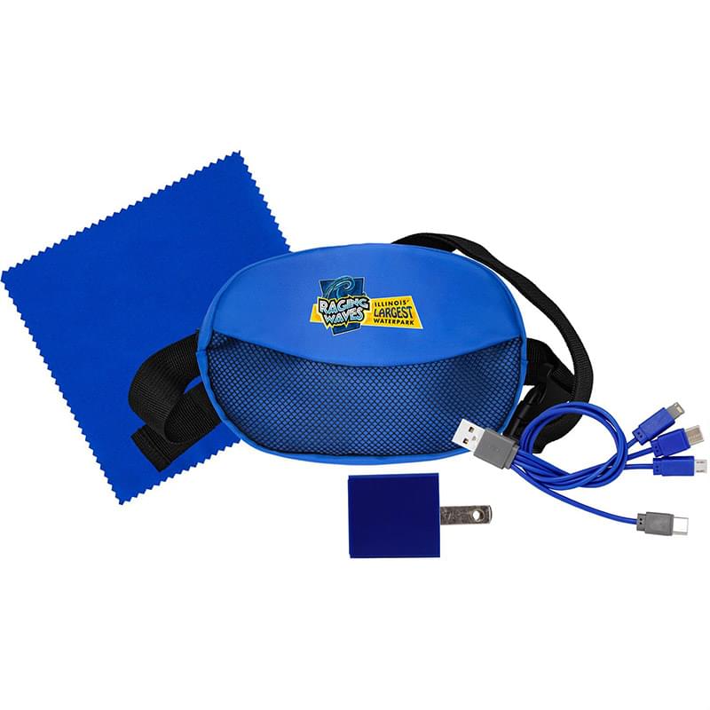 Sporty Charger, Cable and Cloth Travel Set