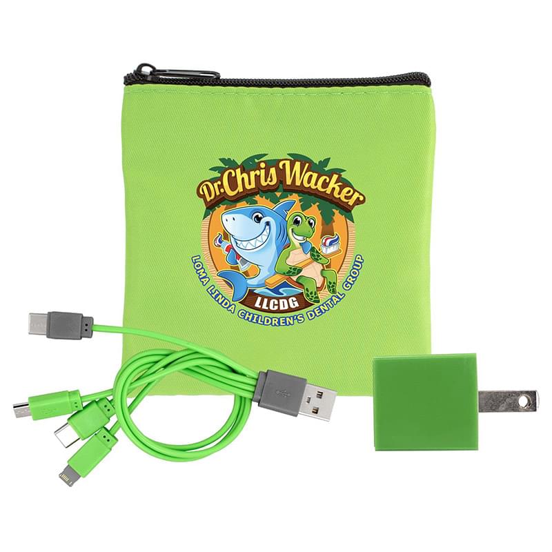 Colorful RPET Wall & Cable Set