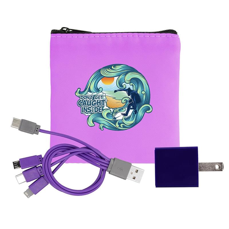 Colorful RPET Wall & Cable Set
