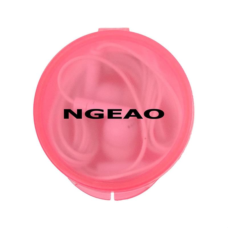 Round Type C Ear Bud Case