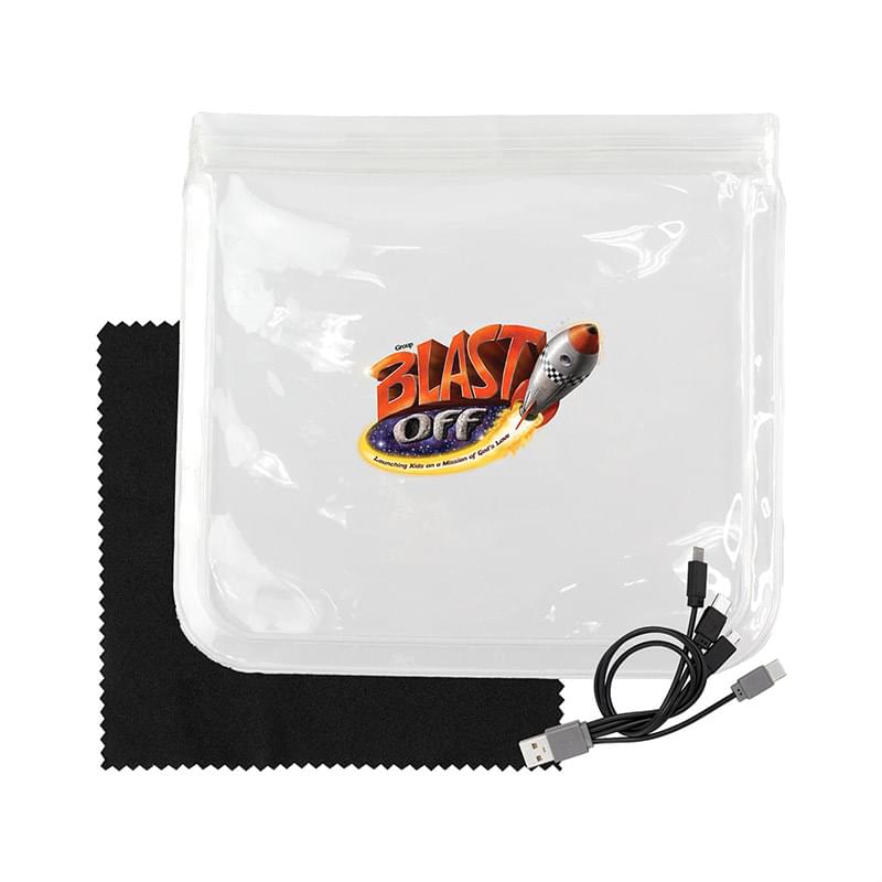 Clear Cable & Cloth Set