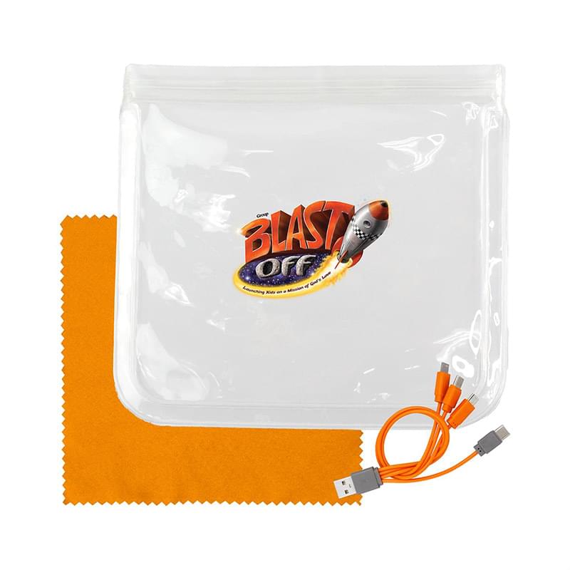 Clear Cable & Cloth Set