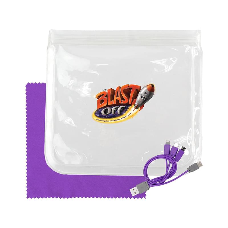 Clear Cable & Cloth Set