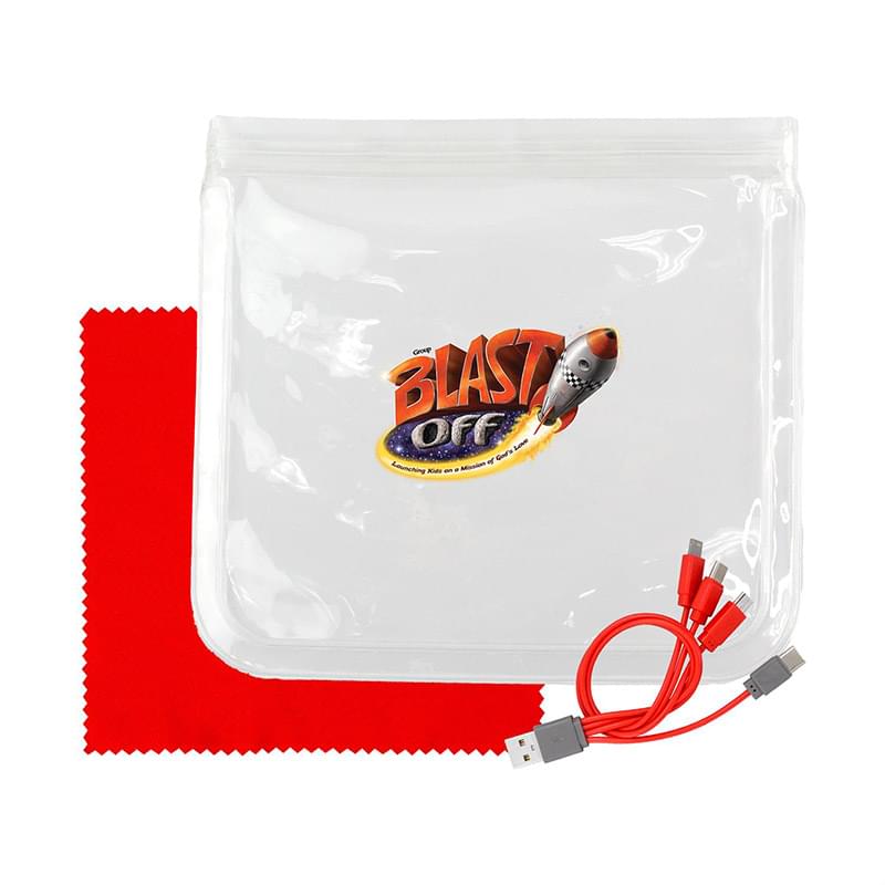 Clear Cable & Cloth Set