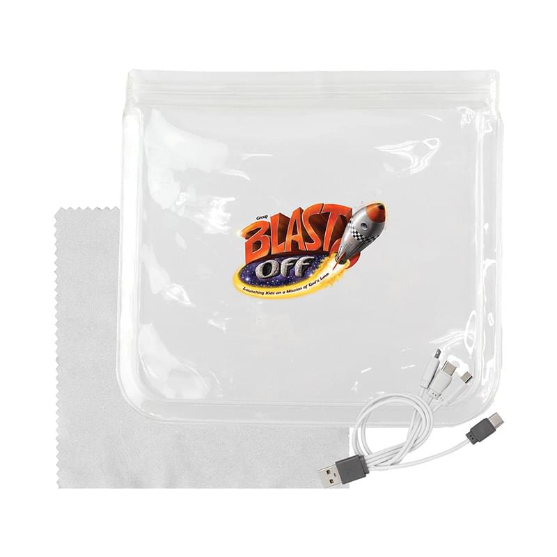 Clear Cable & Cloth Set