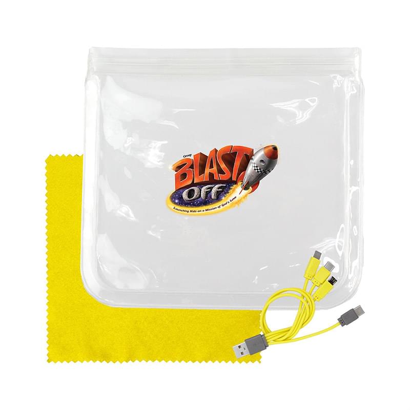 Clear Cable & Cloth Set