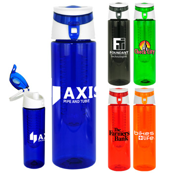Trendy 24 oz. Colorful Bottle with Infuser