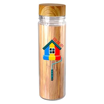 Clear View 18 oz. Full Color Bamboo Bottle