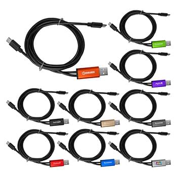 4 Ft Dual Input A + C To C Accent Cable