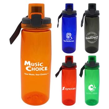 Locking 25 oz. Colorful Contour Bottle