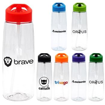 Pop Up 25 oz. Clear Contour Bottle