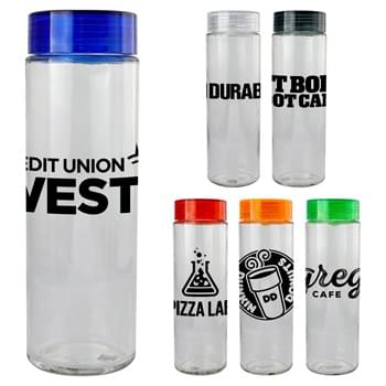 Clear View 22 oz. Glass Water Bottle