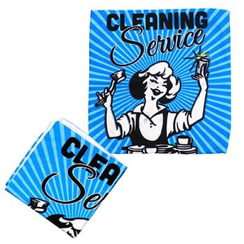 12 x 12 Custom Microfiber Cleaning Cloth