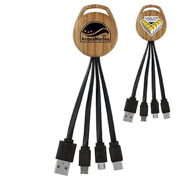Wood Vivid 3-in-1 Charging Cable