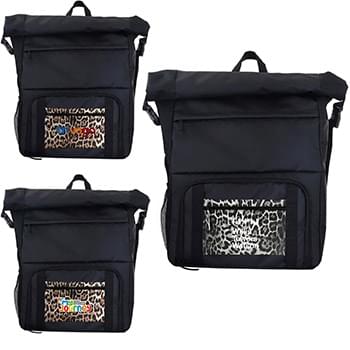 Leopard Pocket Cooler Combo Backpack