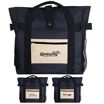 Cotton Pocket Tote Backpack
