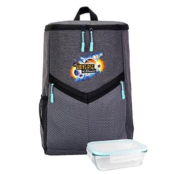 Victory Cooler Backpack Bamboo Lunch Set