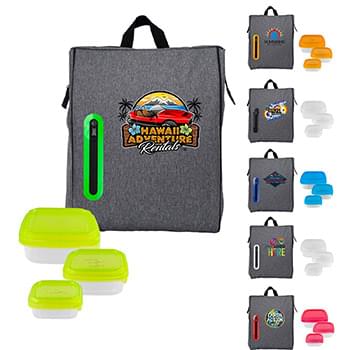 Portion Control Oval Lunch Cooler