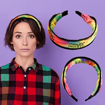 Full Color Velvety Accent Headband