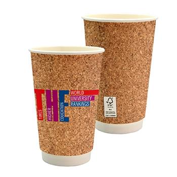 16 oz. Full Color Cork Pattern Paper Cup