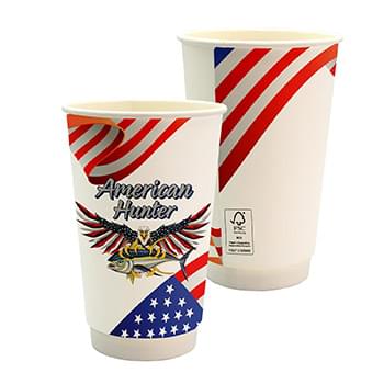 16 oz. Full Color Patriotic Paper Cup
