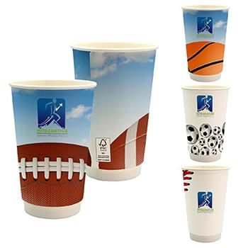 16 oz. Full Color Sporty Paper Cup