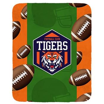 Football Velvety Recycled Plush Blanket