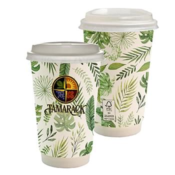 16 oz. Full Color Earth Paper Cup With Lid