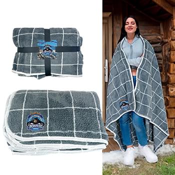 Gift Wrapped Plaid RPET Blanket