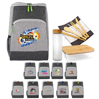 Bay Cooler Backpack Glass Lunch Set