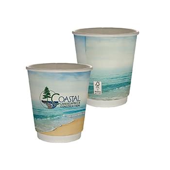 10 oz. Full Color Seaside Insulated Paper Cup