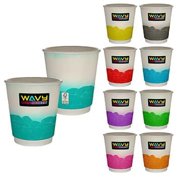 10 oz. Full Color Turbulent Waves Insulated Paper Cup