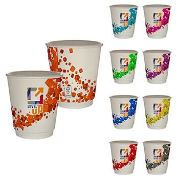 10 oz. Full Color Floating Cubes Insulated Paper Cup