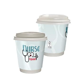 10 oz. Full Color Healthcare Insulated Paper Cup With Lid