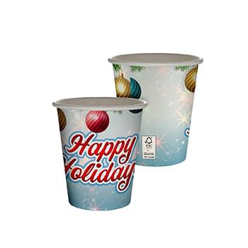 10 oz. Holiday Full Color Paper Cup