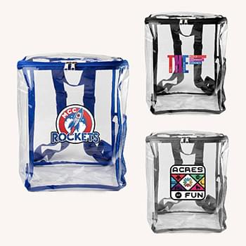 Clear Zipped Backpack