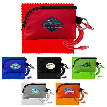 Zip Around C to C Cable & Cloth Set