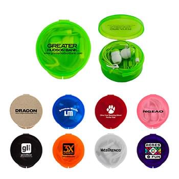Round Type C Ear Bud Case